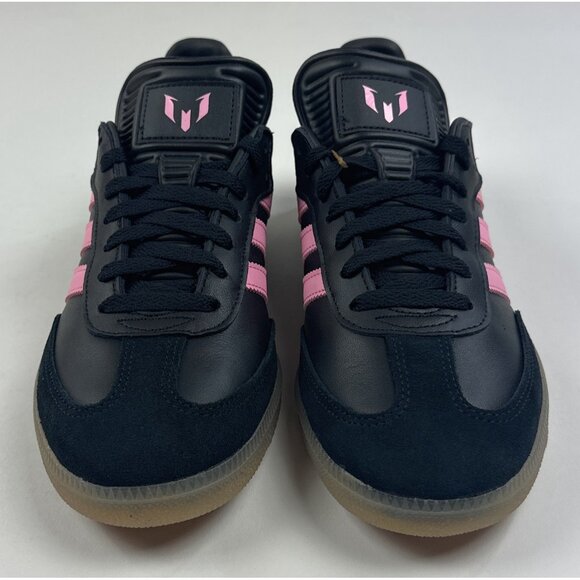 Adidas Samba Lionel Messi Mens 9 Black Pink Shoes Athletic Inter Miami JP7845 - Picture 4 of 9